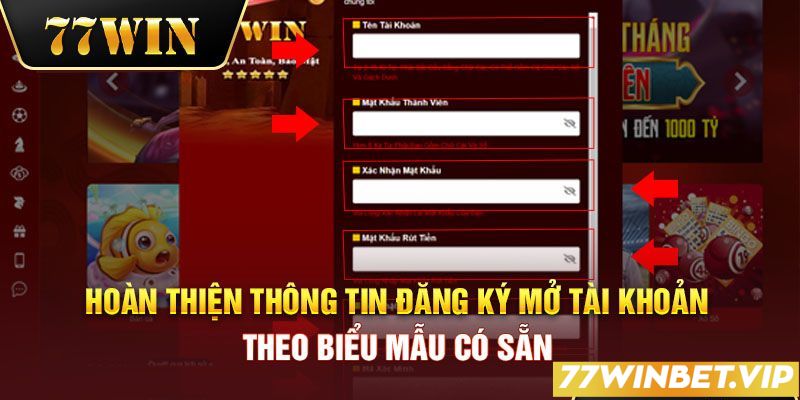 Cách thức tạo tài khoản 77win9 dễ dàng